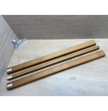 Клён Печёный 180 гр заготовка грифа для электрогитары Радиал ААА 28.5х(44-28.5-44)х765 мм - из 3х частей-11