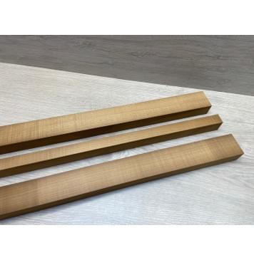 Клён Печёный 180 гр заготовка грифа для электрогитары Радиал ААА 28.5х(44-28.5-44)х765 мм - из 3х частей-5