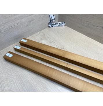 Клён Печёный 180 гр заготовка грифа для электрогитары Радиал ААА 28.5х(44-28.5-44)х765 мм - из 3х частей-10