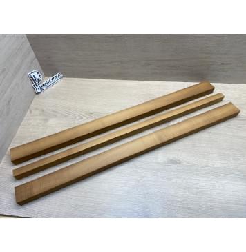Клён Печёный 180 гр заготовка грифа для электрогитары Радиал ААА 28.5х(46.5-21.5-46.5)х760 мм - из 3х частей-0