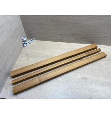 Клён Печёный 180 гр заготовка грифа для электрогитары Радиал АА 27.5х(44.5-21.5-44.5)х760 мм - из 3х частей-0