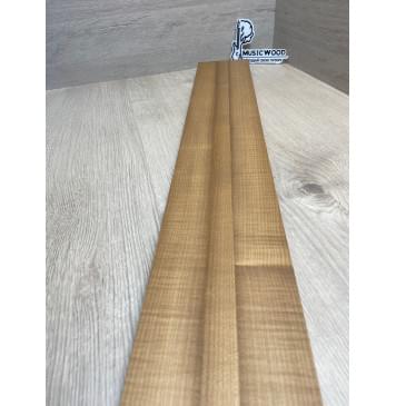 Клён Печёный 180 гр заготовка грифа для электрогитары Радиал АА 27.5х(44.5-21.5-44.5)х760 мм - из 3х частей-8