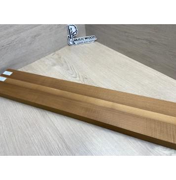 Клён Печёный 180 гр заготовка грифа для электрогитары Радиал АА 27.5х(44.5-21.5-44.5)х760 мм - из 3х частей-9