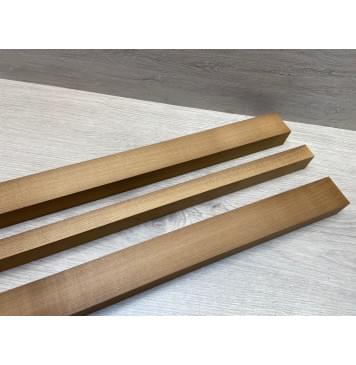 Клён Печёный 180 гр заготовка грифа для электрогитары Радиал ААА 28.5х(41-21-41)х770 мм - из 3х частей-4