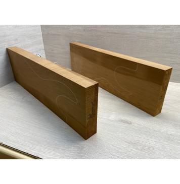 Ольха Печёная 180 гр заготовка корпуса Смешанный АА 39.5х158-155х520 мм, 451 кг/м3, 2 шт (АКЦИЯ)-5