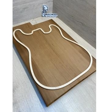 Ольха Печёная 180 гр заготовка корпуса Смешанный АА 43.5х167х530-490 мм, 449 кг/м3, 2 шт-1