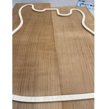 Ольха Волнистая Печёная 180 гр заготовка корпуса Смешанный ААА Волна А 40.5х189х525-470 мм, 426 кг/м3, 2 шт-3