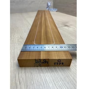 Клён Печёный 180 гр заготовка грифа для электрогитары Радиал ААА 24х(47.5-17-47.5)х710 мм - из 3х частей-4