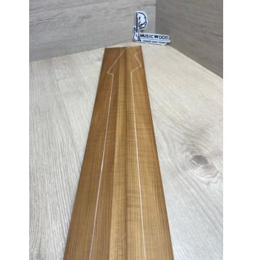 Клён Печёный 180 гр заготовка грифа для электрогитары Радиал ААА 24х(47.5-17-47.5)х710 мм - из 3х частей-5