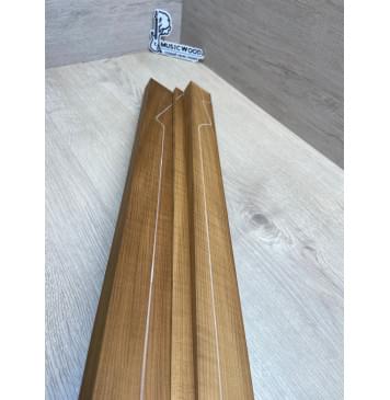 Клён Печёный 180 гр заготовка грифа для электрогитары Радиал ААА 24х(47.5-17-47.5)х710 мм - из 3х частей-6