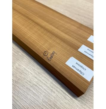 Клён Печёный 180 гр заготовка грифа для электрогитары Радиал ААА 24х(47.5-17-47.5)х710 мм - из 3х частей-12