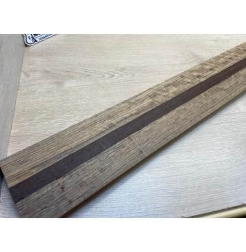 Овенгкол/Венге/Овенгкол заготовка для переклеенного грифа бас-гитары Радиал АА 27.5х(49-24-49)х1001 мм-3