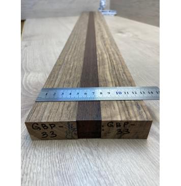 Овенгкол/Венге/Овенгкол заготовка для переклеенного грифа бас-гитары Радиал АА 27.5х(49-24-49)х1001 мм-6