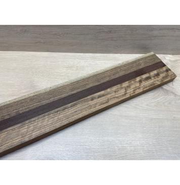 Овенгкол/Венге/Овенгкол заготовка для переклеенного грифа бас-гитары Радиал АА 27.5х(49-24-49)х1001 мм-13