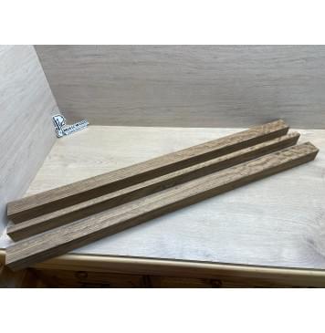 Овенгкол заготовка сквозного грифа гитары Радиал ААА 49х(48-18-48)х1010 мм - из 3х частей-3