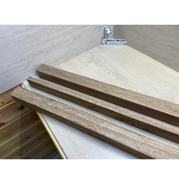 Овенгкол заготовка сквозного грифа гитары Радиал ААА 49х(48-18-48)х1010 мм - из 3х частей-8