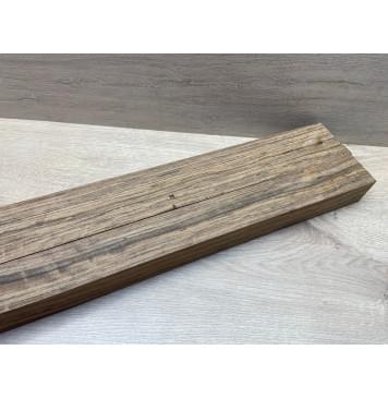 Овенгкол заготовка сквозного грифа гитары Радиал ААА 48х(50-19-50)х1003 мм - из 3х частей-1