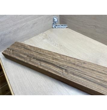 Овенгкол заготовка сквозного грифа гитары Радиал ААА 48х(50-19-50)х1003 мм - из 3х частей-2