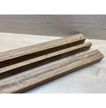 Овенгкол заготовка сквозного грифа гитары Радиал ААА 48х(50-19-50)х1003 мм - из 3х частей-7