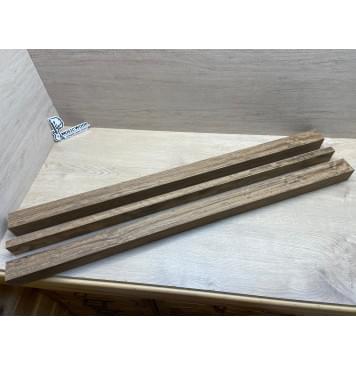 Овенгкол заготовка сквозного грифа гитары Радиал АА 48.5х(50.5-20-50.5)х1008 мм - из 3х частей-5