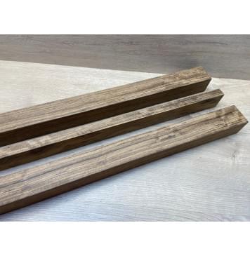 Овенгкол заготовка сквозного грифа гитары Радиал АА 48.5х(50.5-20-50.5)х1008 мм - из 3х частей-11