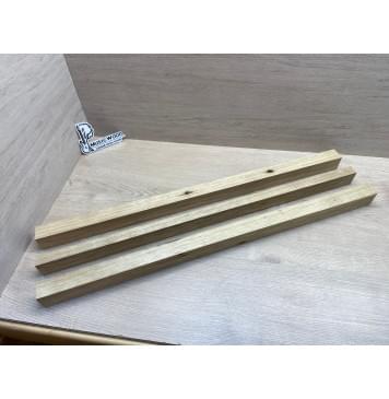 Корина Белая заготовка грифа электрогитары Радиал АА 44х(35-22-35)х780 мм - из 3х частей (Уценка-червоточины)-0