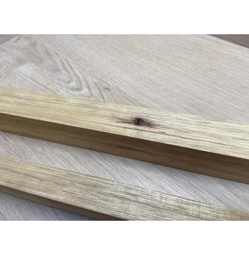 Корина Белая заготовка грифа электрогитары Радиал АА 44х(35-22-35)х780 мм - из 3х частей (Уценка-червоточины)-3