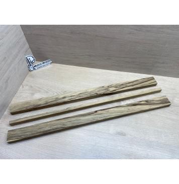 Корина Чёрная заготовка грифа электрогитары Радиал АА 22.5х(48.5-14-48.5)х740 мм - из 3х частей-0