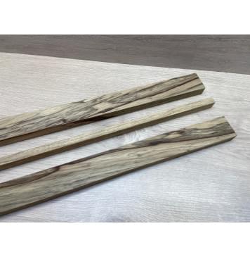 Корина Чёрная заготовка грифа электрогитары Радиал АА 22.5х(48.5-14-48.5)х740 мм - из 3х частей-4