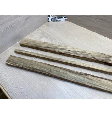 Корина Чёрная заготовка грифа электрогитары Радиал АА 22.5х(48.5-14-48.5)х740 мм - из 3х частей-6