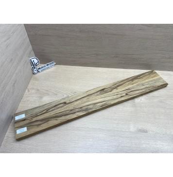 Корина Чёрная заготовка грифа электрогитары Радиал АА 22.5х(48.5-14-48.5)х740 мм - из 3х частей-9