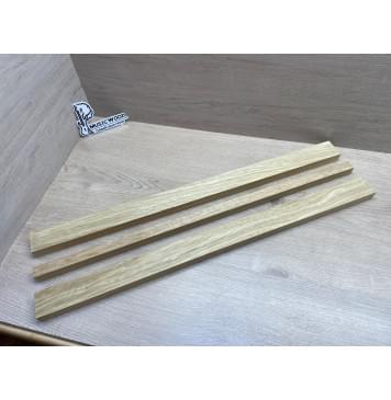 Корина Белая заготовка грифа электрогитары Смешанный ААА 24х(48-22-48)х730 мм - из 3х частей-4