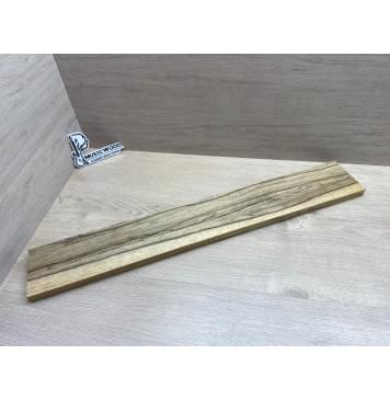 Корина Чёрная заготовка грифа электрогитары Радиал АА 21х(42-20-42)х730 мм - из 3х частей-0