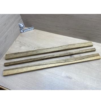 Корина Чёрная заготовка грифа электрогитары Радиал АА 21х(42-20-42)х730 мм - из 3х частей-3