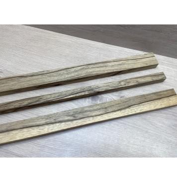 Корина Чёрная заготовка грифа электрогитары Радиал АА 21х(42-20-42)х730 мм - из 3х частей-2