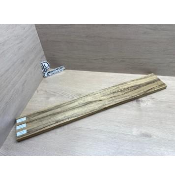 Корина Чёрная заготовка грифа электрогитары Радиал АА 21х(42-20-42)х730 мм - из 3х частей-9