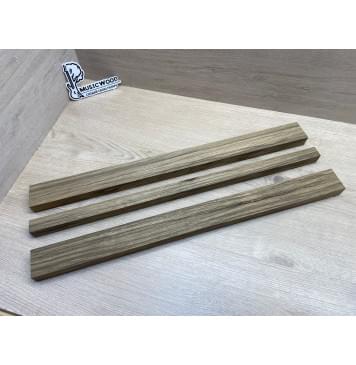 Корина Чёрная заготовка грифа безголовой гитары Радиал АА 25х(49-24-49)х595 мм - из 3х частей-4