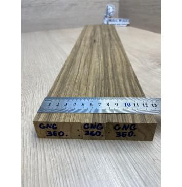 Корина Чёрная заготовка грифа безголовой гитары Радиал АА 25х(49-24-49)х595 мм - из 3х частей-5