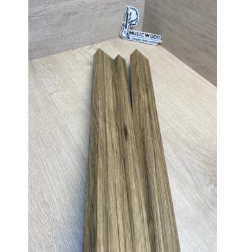 Корина Чёрная заготовка грифа безголовой гитары Радиал АА 25х(49-24-49)х595 мм - из 3х частей-6