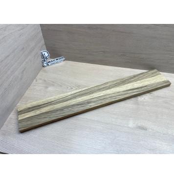 Корина Чёрная заготовка грифа электрогитары Радиал АА 22х(47.5-21-47.5)х730 мм - из 3х частей-0