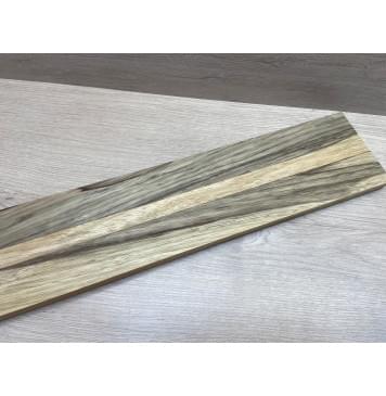 Корина Чёрная заготовка грифа электрогитары Радиал АА 22х(47.5-21-47.5)х730 мм - из 3х частей-8