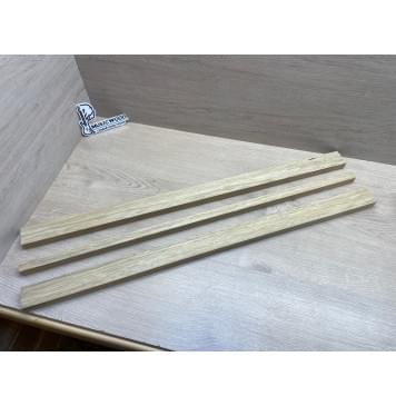 Корина Белая заготовка грифа электрогитары Смешанный ААА 22х(44-20-44)х805 мм - из 3х частей-3