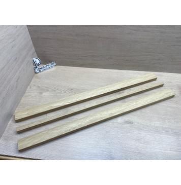 Корина Белая заготовка грифа электрогитары Смешанный ААА 22х(46-18-46)х780 мм - из 3х частей-3