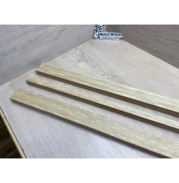 Корина Белая заготовка грифа электрогитары Смешанный ААА 21х(44-19-44)х780 мм - из 3х частей-8