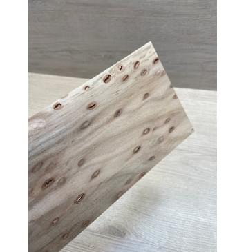 Карагач "Птичий Глаз" заготовка накладки на головку грифа Смешанный ААА Кап ААА 2,6х115х220 мм-3