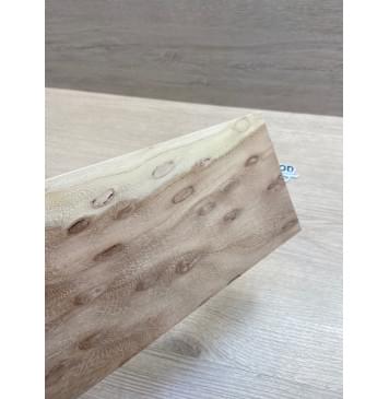 Карагач "Птичий Глаз" заготовка накладки на головку грифа Смешанный ААА Кап ААА 6,7х125-95х210 мм-1