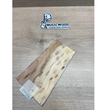 Карагач "Птичий Глаз" заготовка накладки на головку грифа Смешанный ААА Кап ААА 4х123-95х210 мм-2