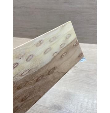 Карагач "Птичий Глаз" заготовка накладки на головку грифа Смешанный ААА Кап ААА 4х123-95х210 мм-1