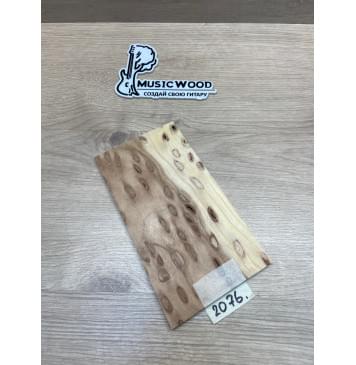 Карагач "Птичий Глаз" заготовка накладки на головку грифа Смешанный ААА Кап ААА 5х118х200 мм-2