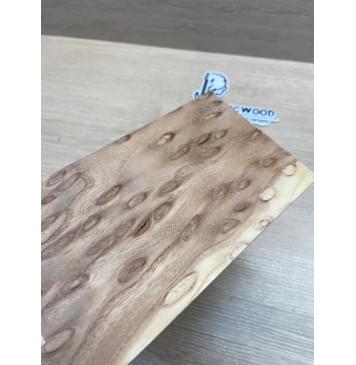 Карагач "Птичий Глаз" заготовка накладки на головку грифа Смешанный ААА Кап ААА 5х118-108х200 мм-1